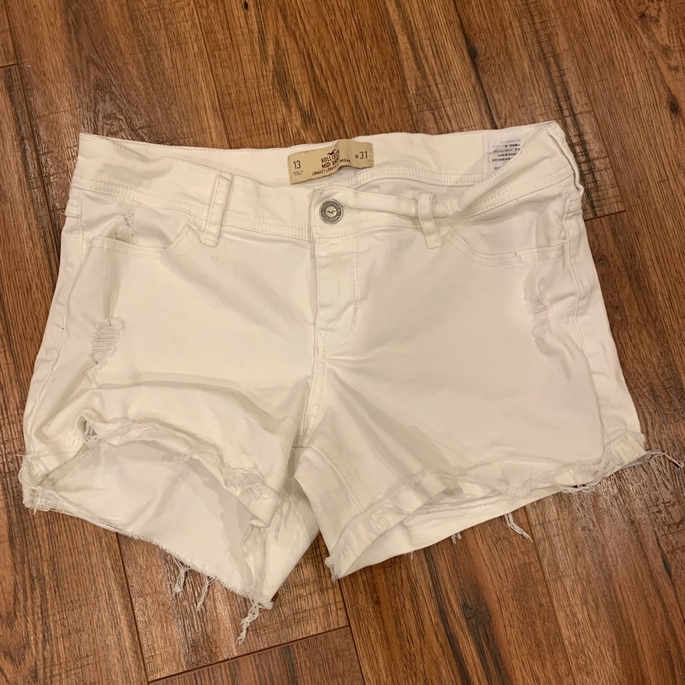 White shorts hollister size 13